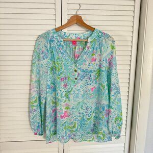 Lilly Pulitzer Elsa 100% Silk, Sz Small